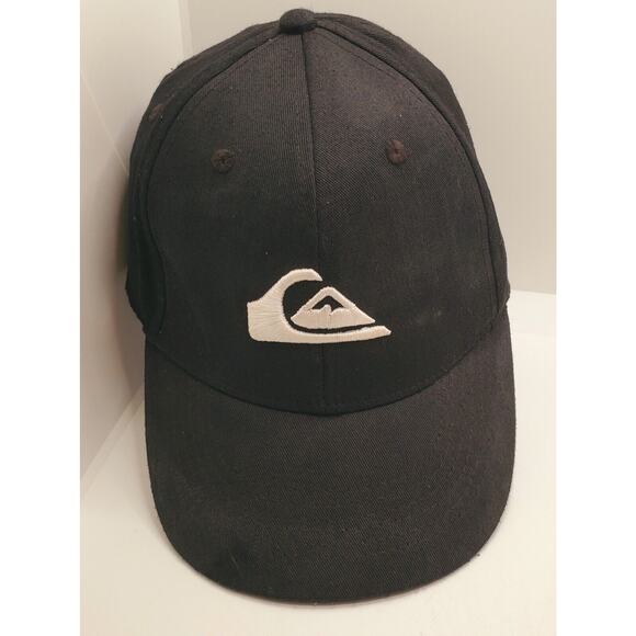 Quicksilver Black Ballcap Snap Back Logo Child Size 53 Cm Or 6-5/8 - Picture 1 of 6